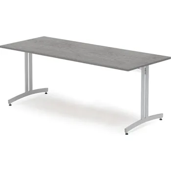 Jídelní stůl Jídelní stůl, 1800x700 mm, tmavě šedé linoleum, šedá