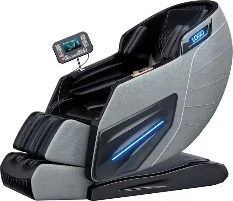 Luxusní masážní křeslo, 4D mechanismus, nulová gravitace, vyhřívání, dotykové ovládání