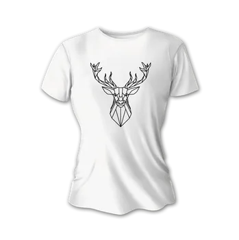 Dámské tričko Dámské lovecké tričko TETRAO polovnicisrdcom - bílé XS