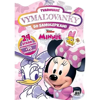 omalovánky Tvarované vymaľovanky so samolepkami Minnie Kniha