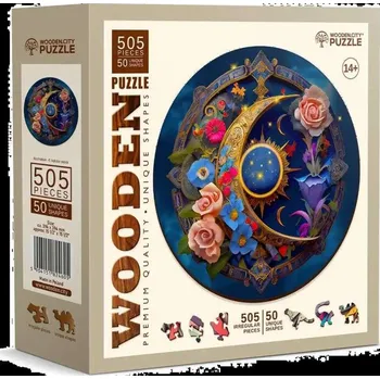 Dřevěná hračka WOODEN CITY Dřevěné puzzle Květinový Měsíc 505 dílků EKO