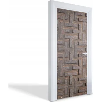 Fototapeta Ozdobná dekorativní fólie na dveře, nábytek, skříň - Kamenná zeď 95x205 cm