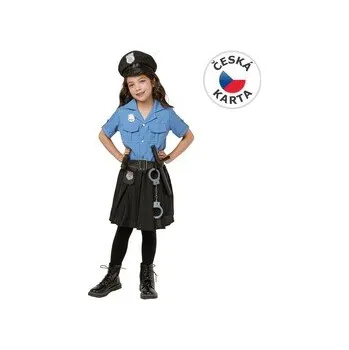Karnevalový kostým Šaty na karneval - policistka, 110-120cm