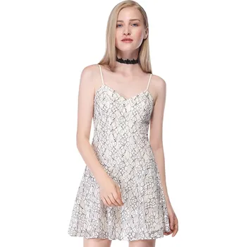 Dámské šaty Ever Pretty krémové letní šaty 5685 Velikost: L / 40 / 08 / 12