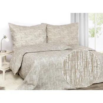 Povlečení Dreamy Linens Povlečení bavlněné, režné melánž Dreamy Linens