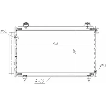 Chladič motoru Chladič klimatizace Toyota Corolla Verso 2004-2009 88450-05091 HART