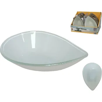 miska servír. KAPKA 12,3x8,5 sklo