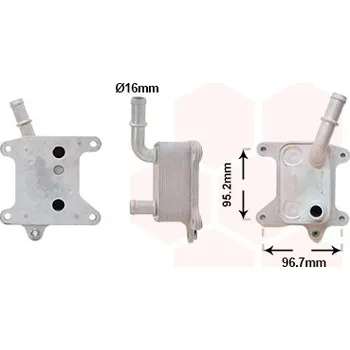 Chladič motoru Olejový chladič, motorový olej VAN WEZEL 15013701