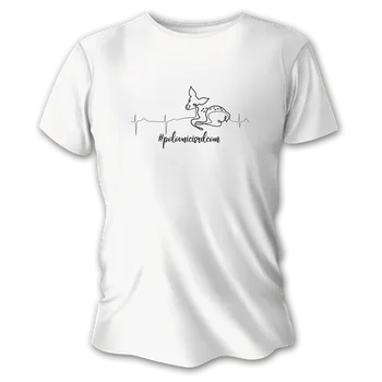 Dámské tričko Dámské lovecké tričko TETRAO polovnicisrdcom - srna - bílé S