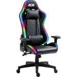 Aga Herní židle s RGB podsvícením černá