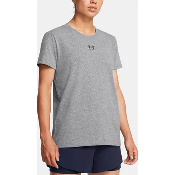 Dámské tričko Under Armour UA Rival Core SS-GRY 1383648-025 Šedá MD