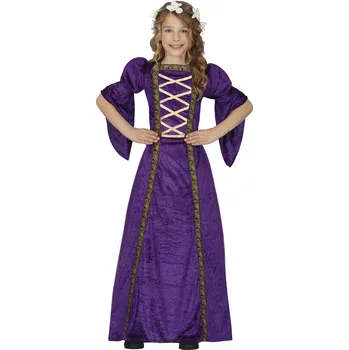 Karnevalový kostým Guirca Středověká fialová lady dětský kostým Velikost: 7 – 9 let
