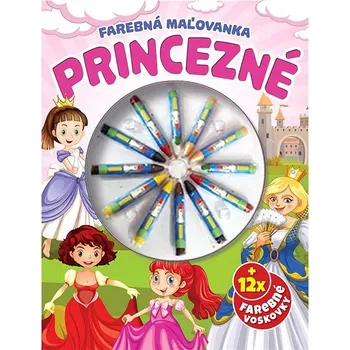 omalovánky Princezné Farebná omaľovanka Kniha
