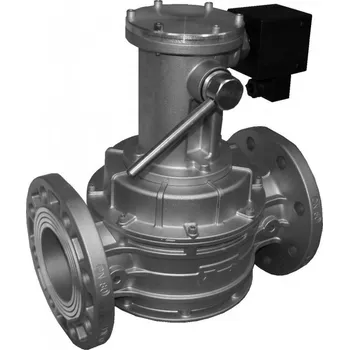 Ventil SVGM050 samočinný uzavírací ventil s ručním otevíráním - přírubové připojení Napájecí napětí: 230V AC, Dimenze (DN): DN 65