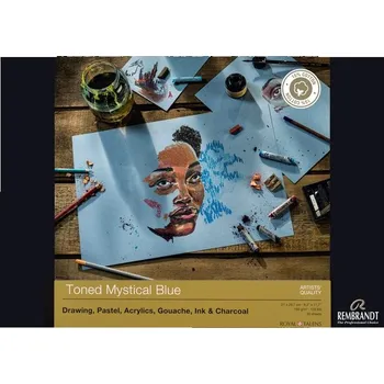 ROYAL TALENS Blok REMBRANDT tónované odstíny A3, 50 listů Mystical Blue