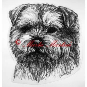 Samolepka norfolk teriér c424 - Malá - přibližně jako pohlednice