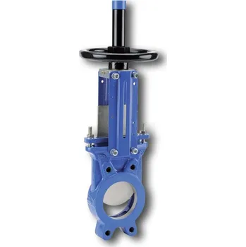 Ventil Šoupátko nožové mezipřírubové s ručním kolem Dimenze (DN): DN 150, Materiál těla: Šedá litina (GG25), Těsnění: NBR