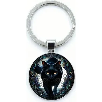 Přívěsek na klíče s kočkou