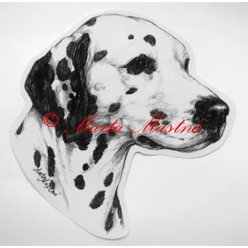 Samolepka dalmatin c484 - Malá - přibližně jako pohlednice