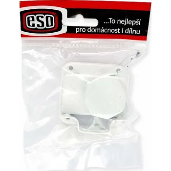 Nábytkové kování Zástrč lázeňská (šatní) Bílá [BLI] 027311 ESO