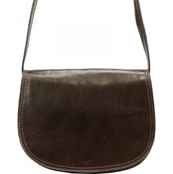 Kabelka FLORENCE Kožená kabelka FLORENCE Sarah tm. hnědá