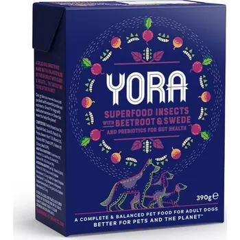 Krmivo pro psa YORA paštika z hmyzu s řepou a tuřínem 390g