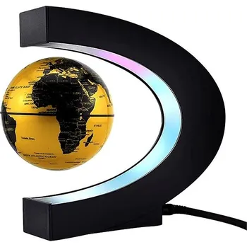 Glóbus Richie Visoh LED Zlatý levitující glóbus