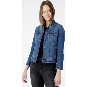 Dámské oblečení Dámská džínová bunda Cross Jeans Denim Jacket A 544-022 Dark Blue Velikost: S