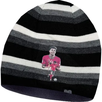 Čepice Numberoplus Dětská fotbalová pletená čepice Španělsko - Lamine Yamal 19 Barva: Černobílá
