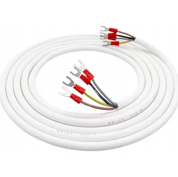 elektrický kabel OVLÁDACÍ KABEL ke KLIMATIZACI 5m 4x1,0mm2 Elektrický kabel lanko Bílý