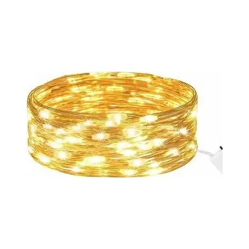 Vánoční dekorace LED řetěz Nano - 2m, 20LED, 2xCR2032, teplá bílá