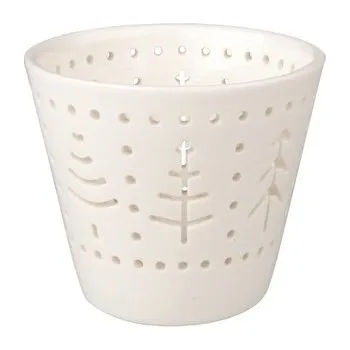 Svícen Svícen porcelánový les 7 x 8 cm