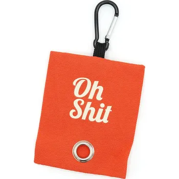 sáček na exkrement Oh shit! - připínací obal na sáčky pro psí exkrementy Barva: Červená