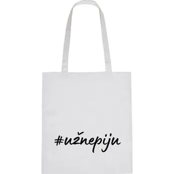 Nákupní taška Plátěná taška - Už nepiju Růžová