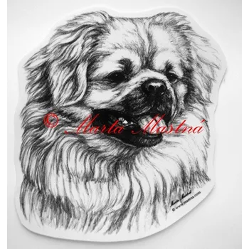 Samolepka tibetský španěl c405 - Malá - přibližně jako pohlednice