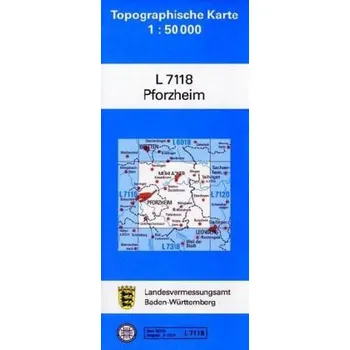 Topographische Karte Baden-Württemberg, Zivilmilitärische Ausgabe - Pforzheim
