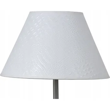 Obraz STÍNIDLO KUŽEL BÍLÁ EKO KŮŽE 15 x 31 ZÁVIT E27