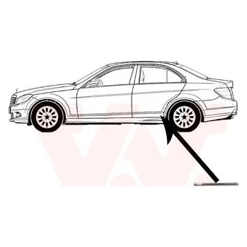 Lišta karosérie Ozdobná / ochranná lišta, dveře VAN WEZEL 3091425