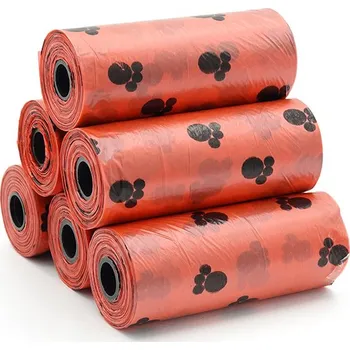 sáček na exkrement Oh shit! sáčky na psí exkrementy (6rolí, 90 sáčků) Barva: Červená