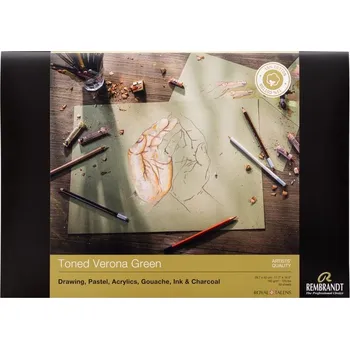 ROYAL TALENS Blok REMBRANDT tónované odstíny A3, 50 listů Verona Green