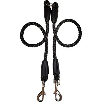 Vodítko pro psa Palkar Vodítko rozdvojka pro psy 50 cm × 14 mm černo - šedé
