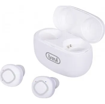 Sluchátka Sluchátka Trevi, HMP 1225/WH, bluetooth, vestavěný mikrofon, praktické pouzdro=nabíjecí základna, barva bílá