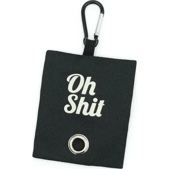 sáček na exkrement Oh shit! - připínací obal na sáčky pro psí exkrementy Barva: Černá
