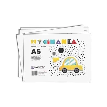 Set školních potřeb Zeszyt papierów kolorowych A5/8K wycinanka (20szt)