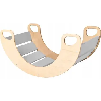 Dětská houpačka Dřevěné Houpačka Montessori pro děti, šedé