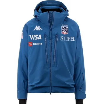 Pánská softshellová bunda Kappa 6CENTO 602C US lyžařská bunda modrá L