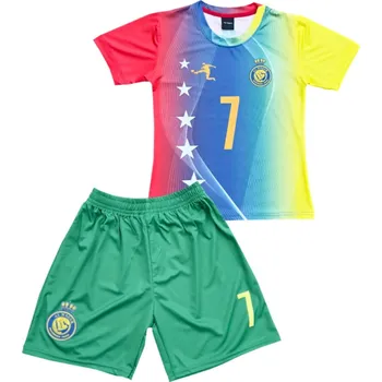 Numberoplus Premium Dětský fotbalový dres Komplet Al Nassr - Ronaldo CR7 Star Velikost: 13 let (vel.152)