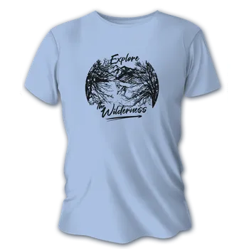 Pánské tričko Pánské lovecké tričko TETRAO Explore - modré 2XL
