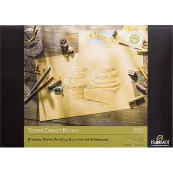 ROYAL TALENS Blok REMBRANDT tónované odstíny A3, 50 listů Desert Brown