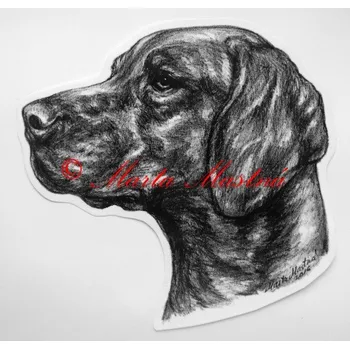 Samolepka maďarský ohař, vyžla c483 - Malá - přibližně jako pohlednice